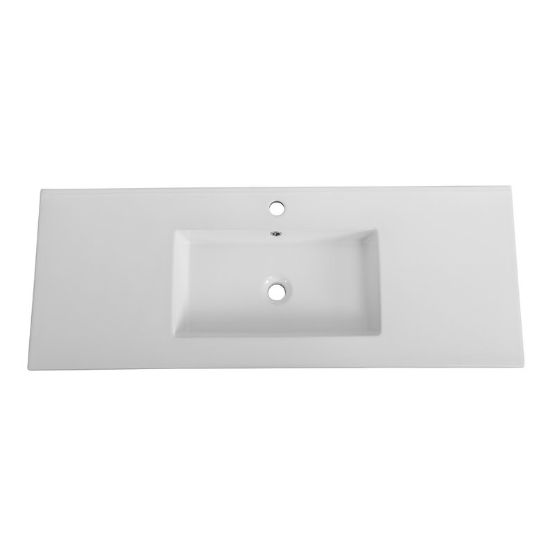 Тумба с раковиной Cezares Plane 120 bianco lucido, раковина Cezares CZR-8002-120