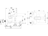 Смеситель для ванны с душем Villeroy & Boch O.Novo O.novo TVT10400100061 Смеситель для ванны с душем Villeroy & Boch O.Novo O.novo TVT10400100061
