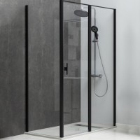 Душевой уголок Allen Brau Priority 140х100, профиль черный