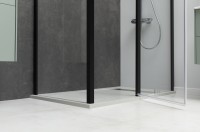 Душевой уголок Allen Brau Priority 140х100, профиль черный