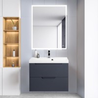 Тумба под раковину BelBagno Vittoria 80 подвесная, grigio opaco