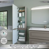 Шкаф-пенал для ванной Caprigo Wales 40 L айрон Шкаф-пенал для ванной Caprigo Wales 40 L айрон