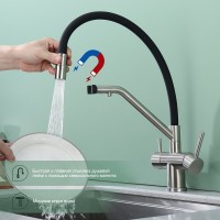 Смеситель для кухни с подключением фильтра Splenka S70.62.05, сатин