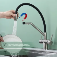 Смеситель для кухни с подключением фильтра Splenka S70.62.05, сатин Смеситель для кухни с подключением фильтра Splenka S70.62.05, сатин