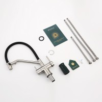 Смеситель для кухни с подключением фильтра Splenka S70.62.05, сатин