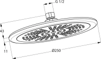 Верхний душ Kludi Freshline 6751105-00 Верхний душ Kludi Freshline 6751105-00