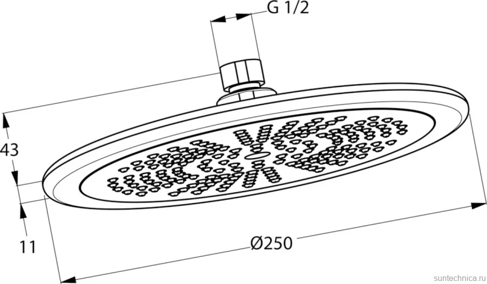 Верхний душ Kludi Freshline 6751105-00