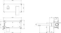 Смеситель для раковины BelBagno Romano ROM-BLM-CRM С ВНУТРЕННЕЙ ЧАСТЬЮ