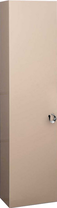 Шкаф пенал для ванной Armadi Art NeoArt капучино с ручкой Drop хром