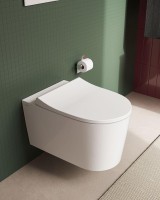 Унитаз подвесной VitrA Nest QuantumFlush 7870B403-0075 безободковый, с микролифтом