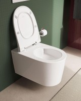 Унитаз подвесной VitrA Nest QuantumFlush 7870B403-0075 безободковый, с микролифтом