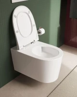 Унитаз подвесной VitrA Nest QuantumFlush 7870B403-0075 безободковый, с микролифтом