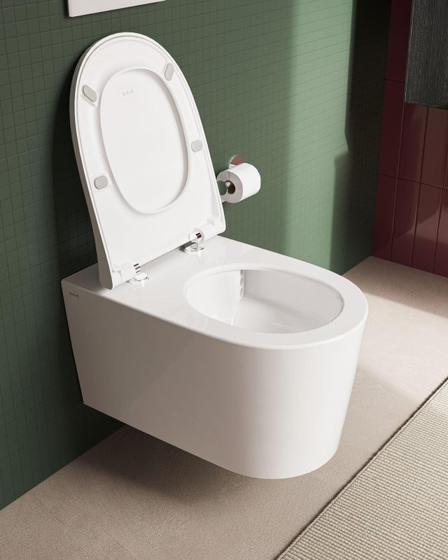 Унитаз подвесной VitrA Nest QuantumFlush 7870B403-0075 безободковый, с микролифтом