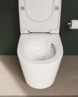 Унитаз подвесной VitrA Nest QuantumFlush 7870B403-0075 безободковый, с микролифтом