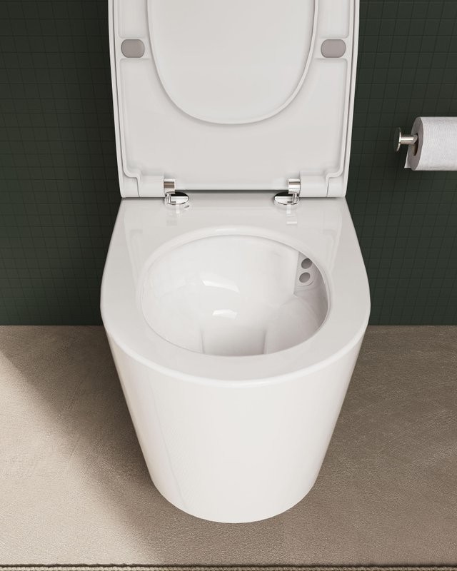 Унитаз подвесной VitrA Nest QuantumFlush 7870B403-0075 безободковый, с микролифтом