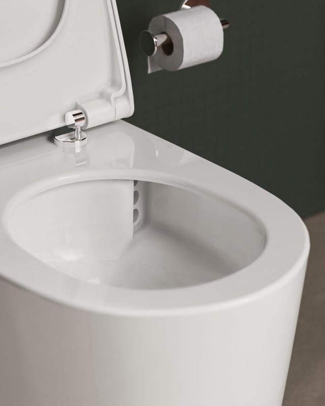 Унитаз подвесной VitrA Nest QuantumFlush 7870B403-0075 безободковый, с микролифтом