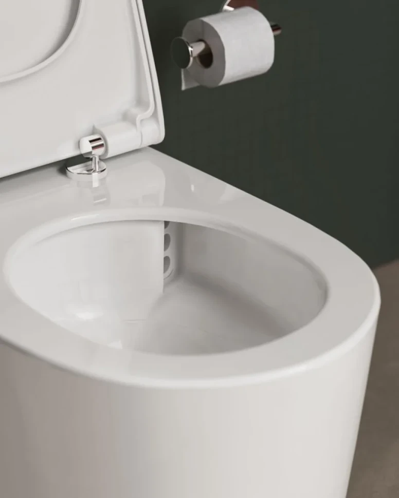 Унитаз подвесной VitrA Nest QuantumFlush 7870B403-0075 безободковый, с микролифтом
