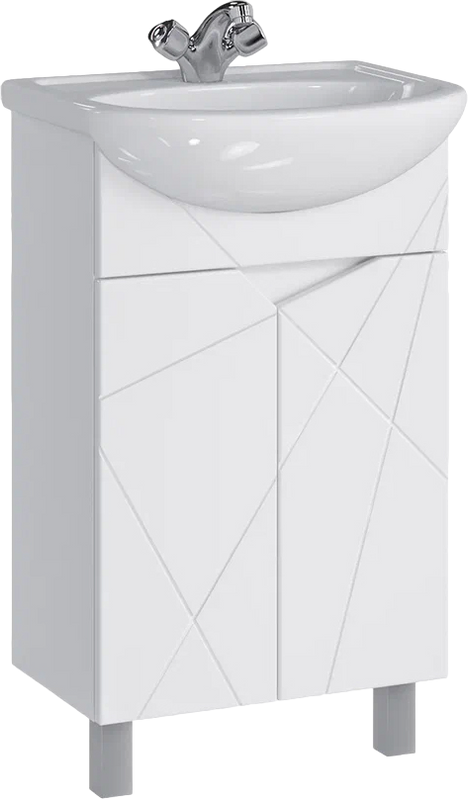 Тумба под раковину SanStar Каскад 50 напольная, белая