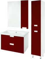 Зеркало Bellezza Пегас R 90 красное