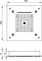 Верхний душ RGW Shower Panels SP-73 Верхний душ RGW Shower Panels SP-73