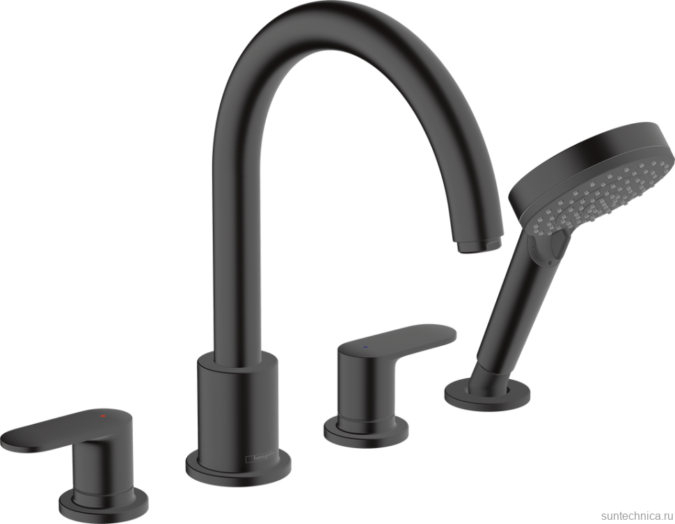 Смеситель на борт ванны Hansgrohe Vernis Blend 71456670 черный