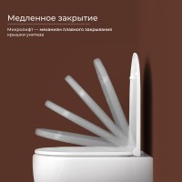Унитаз подвесной Ceramicanova UP Rimless CN4007 белый