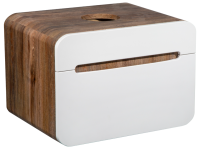 Тумба с раковиной Runo Ницца 60 темное дерево, белая, раковина Ovale 50