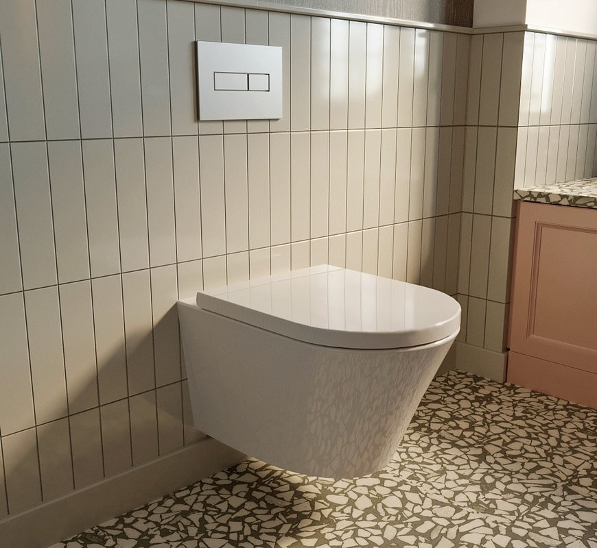 Унитаз подвесной Lavinia Boho Biore Rimless 3304003R безободковый, с микролифтом