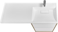 Тумба с раковиной AQUATON Лондри 60 R, дуб рустикальный, белый