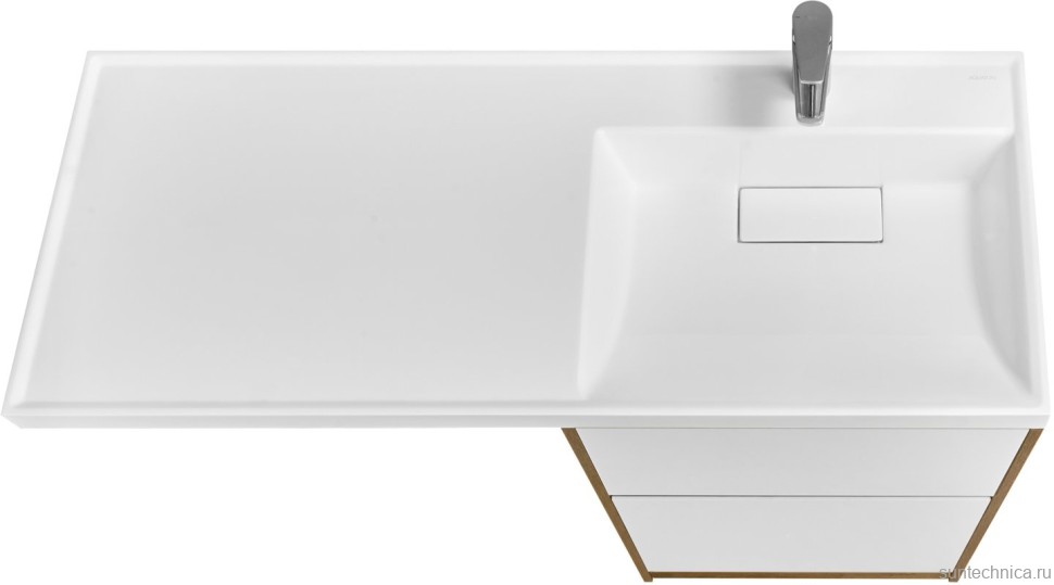 Тумба с раковиной AQUATON Лондри 60 R, дуб рустикальный, белый