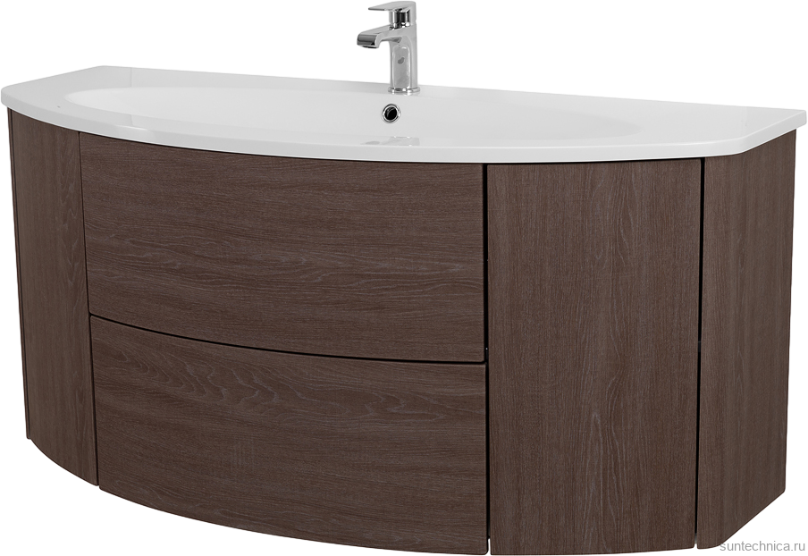 Мебель для ванной комнаты Cezares Eden 120 rovere scuro soft, раковина 50178