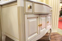 Тумба под раковину Opadiris Лаура 100 белая с патиной