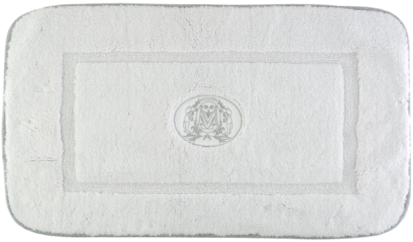 Коврик Migliore 31922 белый, окантовка серебро