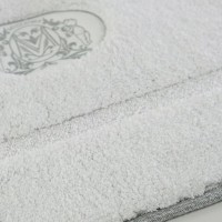 Коврик Migliore 31922 белый, окантовка серебро