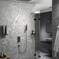 Душевой комплект Timo Petruma SX-5029/03SM черный, С ВНУТРЕННЕЙ ЧАСТЬЮ
