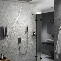 Душевой комплект Timo Petruma SX-5029/03SM черный, С ВНУТРЕННЕЙ ЧАСТЬЮ