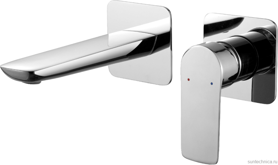 Смеситель для раковины Berges Ventas S 076007 С ВНУТРЕННЕЙ ЧАСТЬЮ, хром