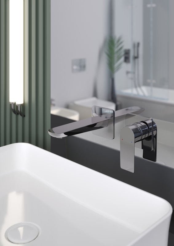 Смеситель для раковины Berges Ventas S 076007 С ВНУТРЕННЕЙ ЧАСТЬЮ, хром