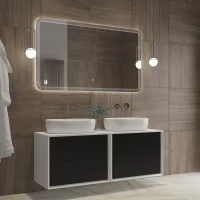 Зеркало Cezares Duet 140х80, с подсветкой