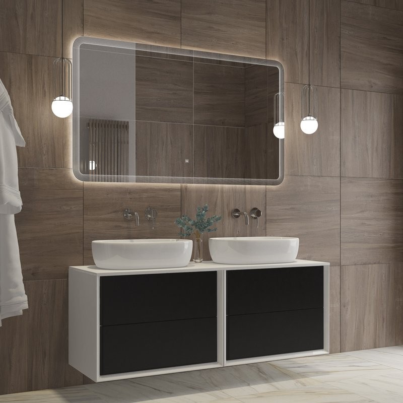 Зеркало Cezares Duet 140х80, с подсветкой