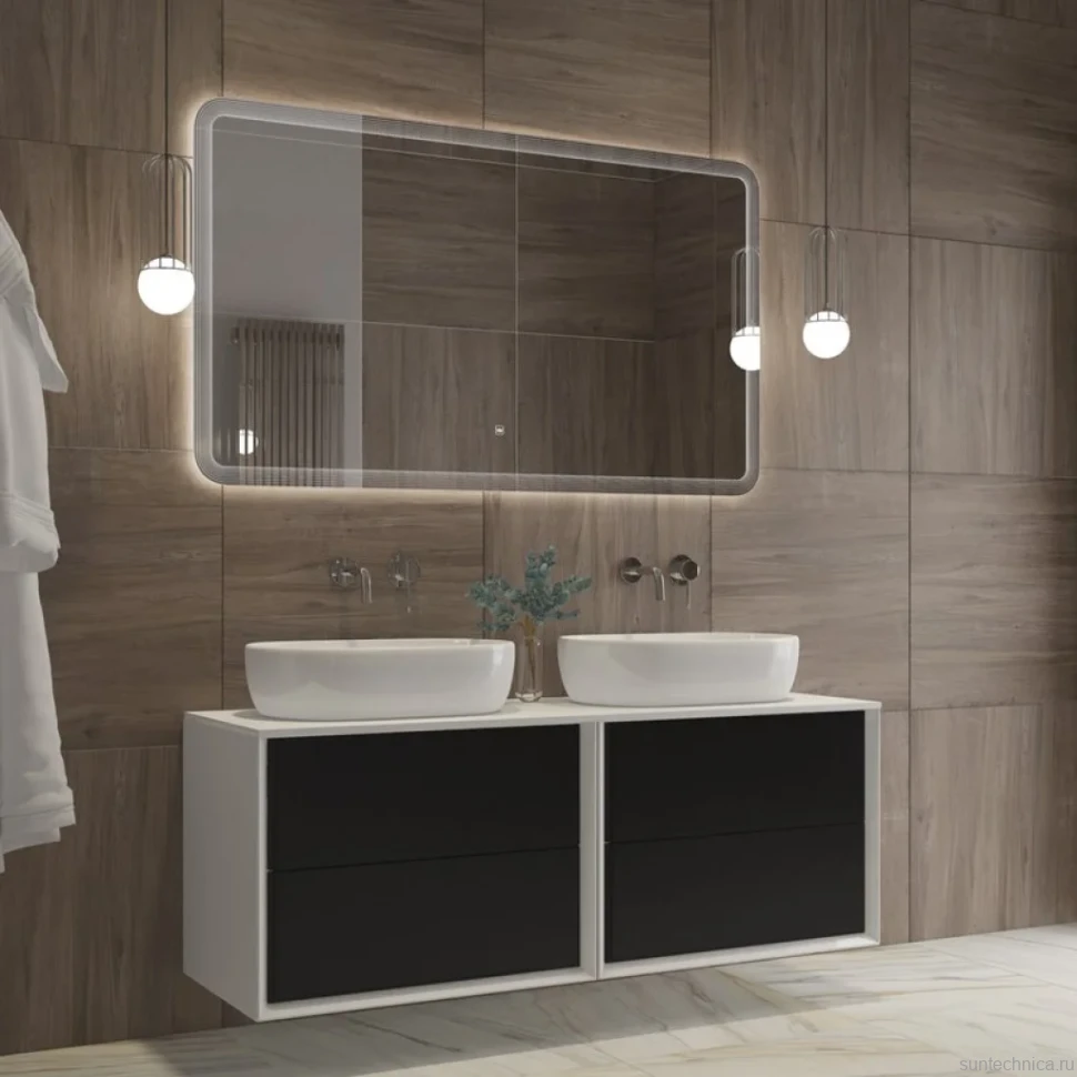 Зеркало Cezares Duet 140х80, с подсветкой