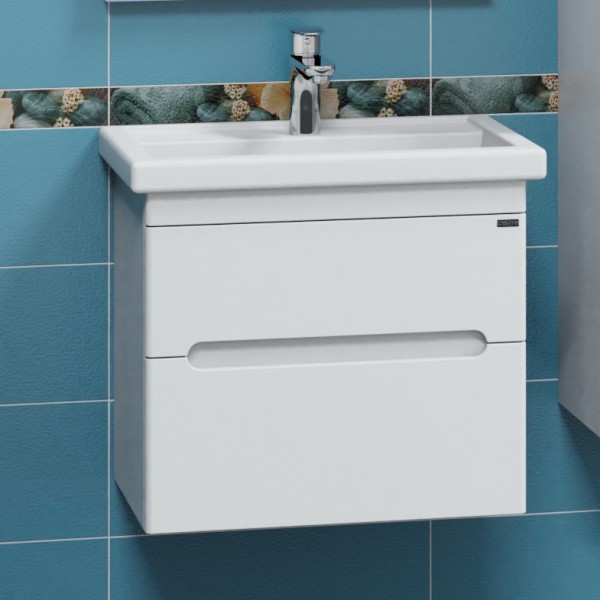 Тумба с раковиной СаНта Лондон 60 подвесная, 2 ящика