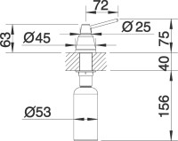 Дозатор для кухонной мойки Blanco Tiga 510769 хром