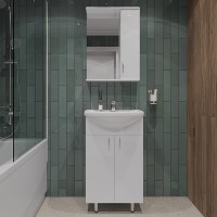 Мебель для ванной комнаты Orange Лайт 50 белый глянец