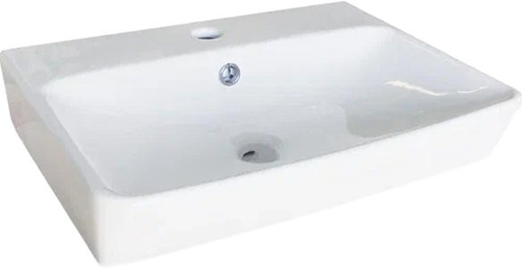 Тумба с раковиной Comforty Эдинбург 60 подвесная, бетон светлый, раковина 9055RA-50