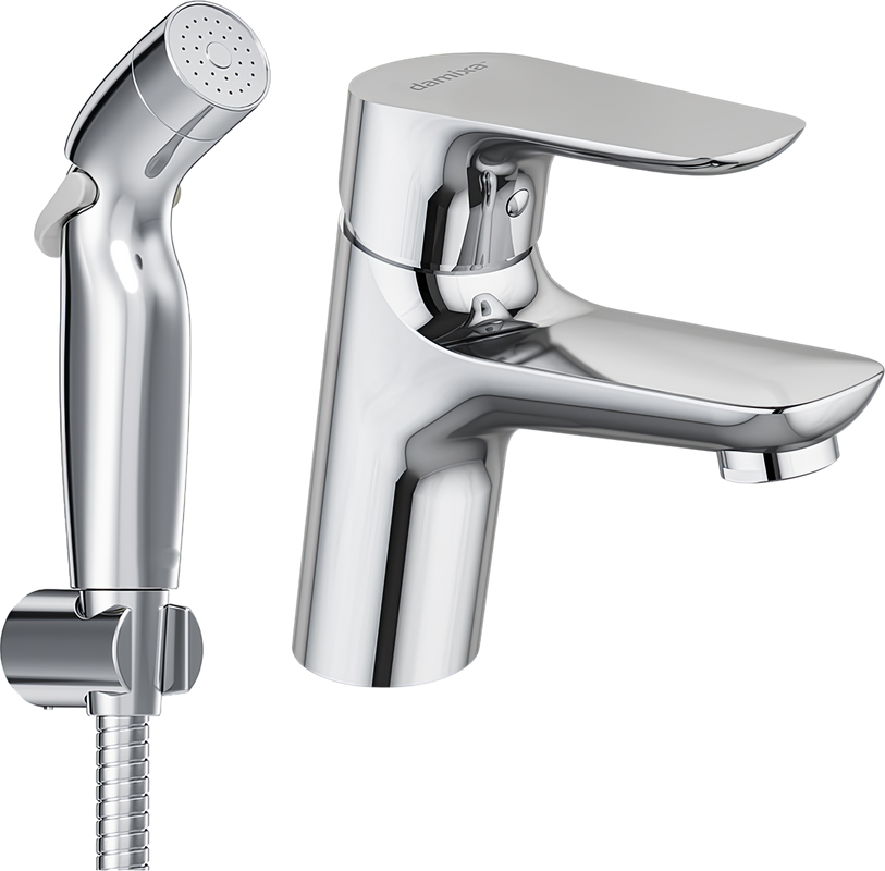 Комплект для раковины Damixa Jupiter 770300001 с гигиеническим душем, хром