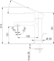 Смеситель для раковины Remer Vanity V10