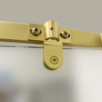 Душевой уголок Triton Альфа -Голд 90x90x202, с поддоном, профиль золото, стекло прозрачное