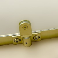 Душевой уголок Triton Альфа -Голд 90x90x202, с поддоном, профиль золото, стекло прозрачное