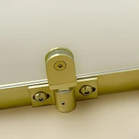 Душевой уголок Triton Альфа -Голд 90x90x202, с поддоном, профиль золото, стекло прозрачное